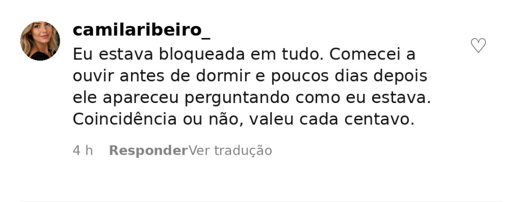 Depoimento Camila Ribeiro