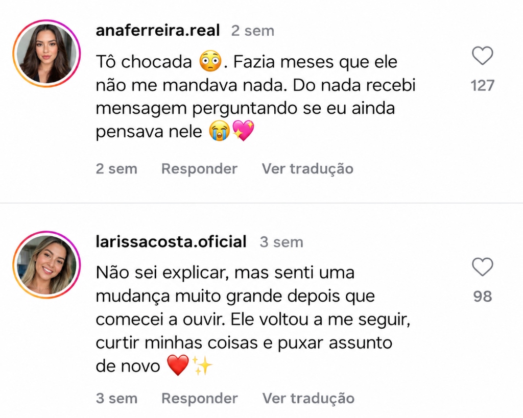 Depoimento Instagram