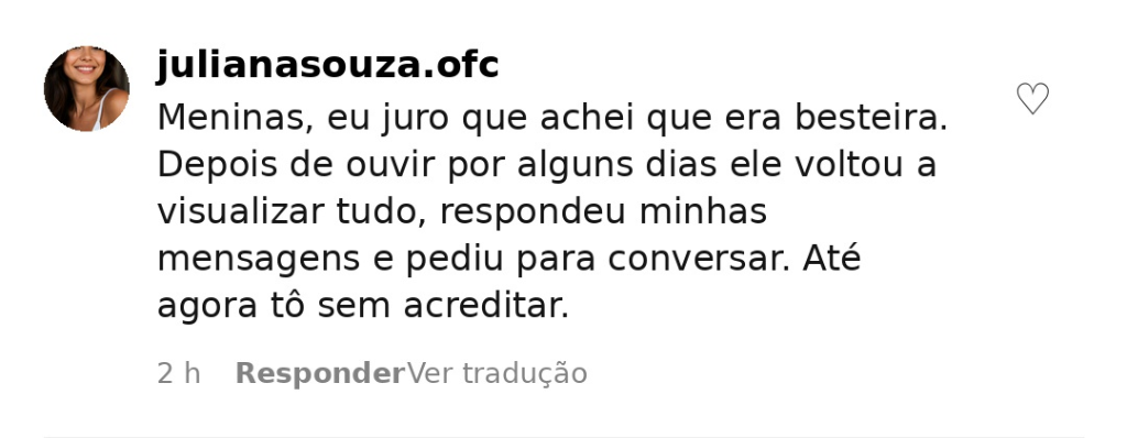 Depoimento Juliana Souza